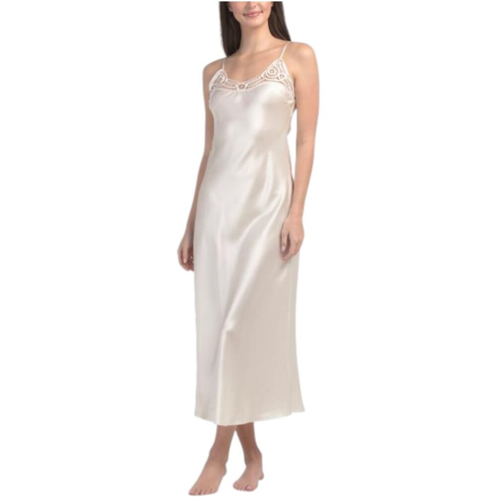 GINIA Silk Jean Slip Dress